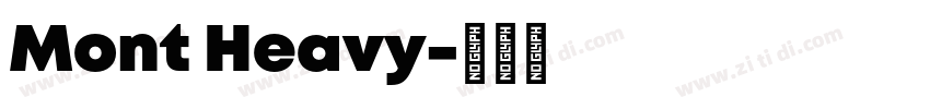 Mont Heavy字体转换